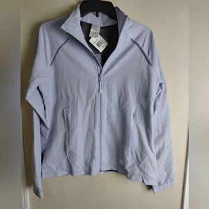 Adidas Lilac 3S Windbreaker Rain Jacket Sz Medium